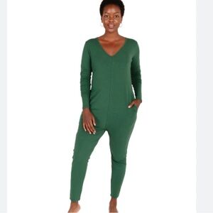 Smash + Tess Deep Green V-Neck Jumpsuit s